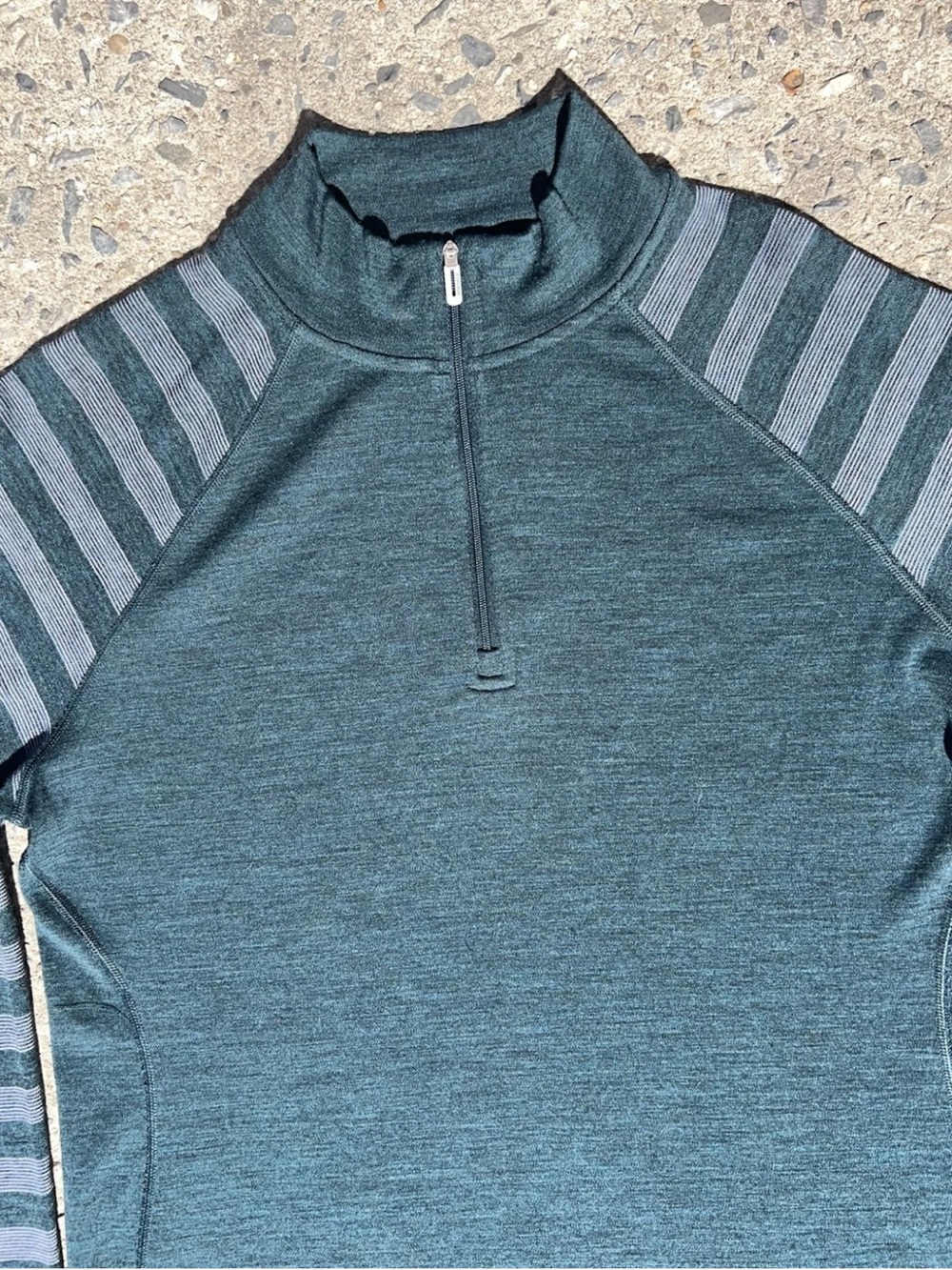 Smartwool Classic Thermal Merino Base Layer Pattern 1/4 Zip Womens 1X - Picture 3 of 10